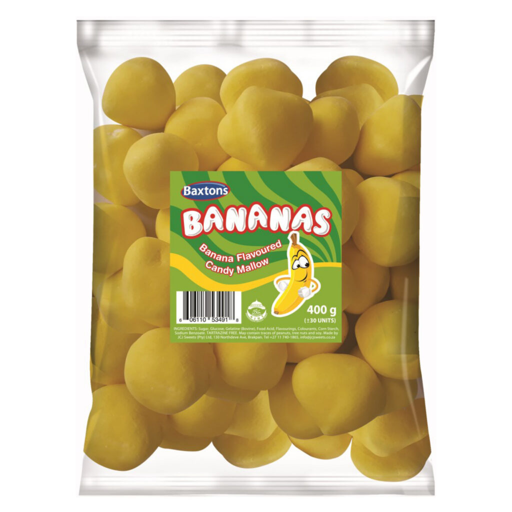 Baxtons Mallows — Bananas 400g
