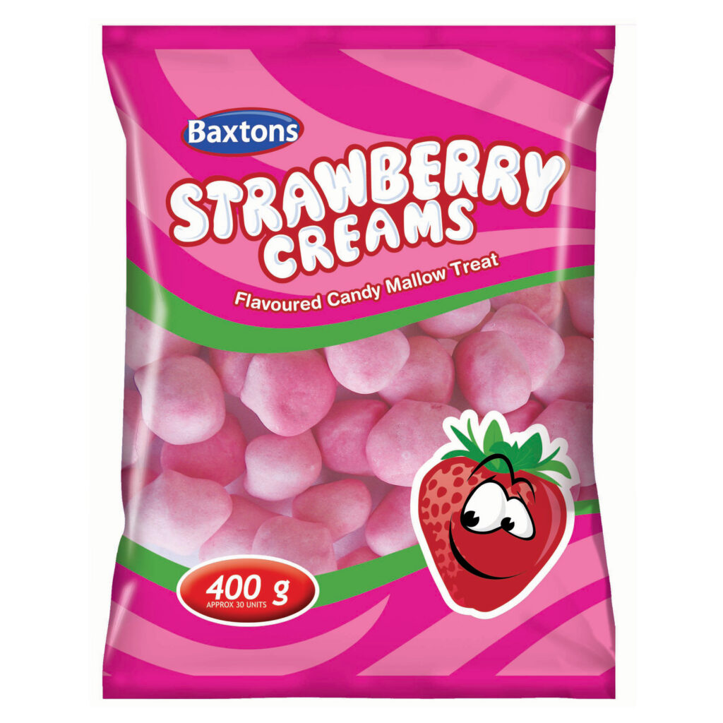 Baxtons Mallows — Strawberry Creams 400g