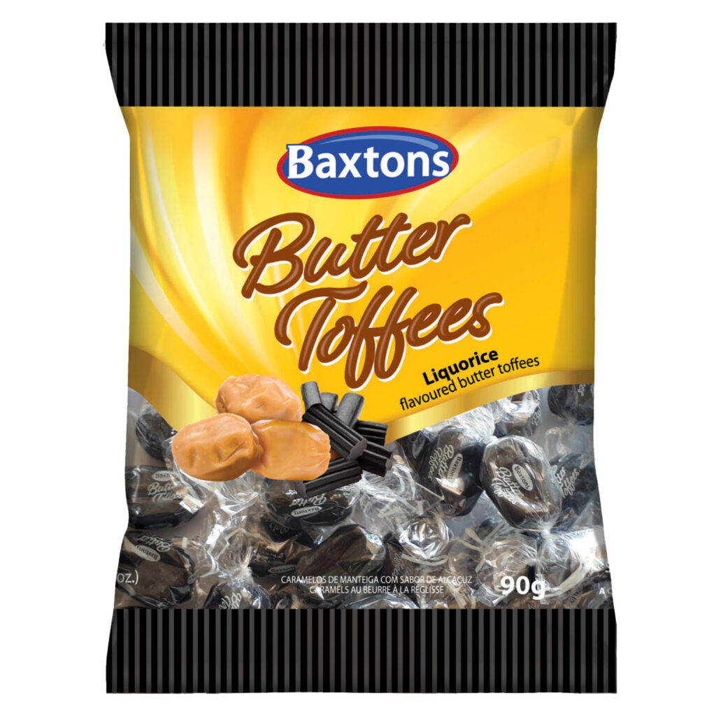 Baxtons Butter Toffees — Liquorice 90g