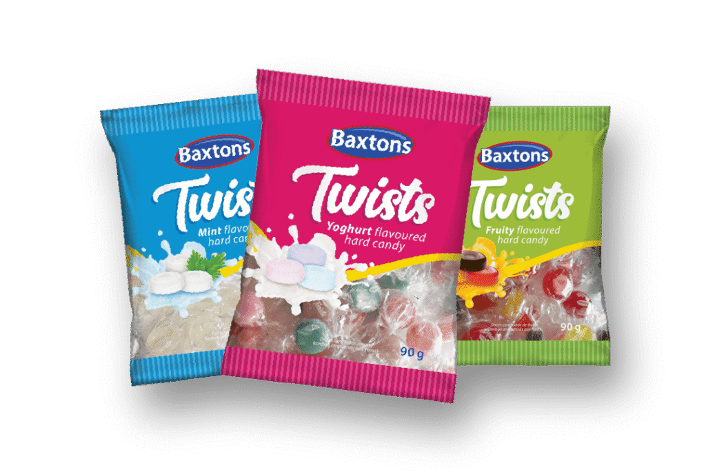 Baxtons Twists candy packs